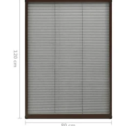 Moustiquaire Plissée pour Fenêtre Moustiquaire contre Insectes Volants Anti-moustique Maison Intérieur Aluminium 148655-Vidaxl Sale