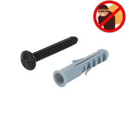 Vis indévissables pour grilles extensibles ⌀8X 60mm acier noir - lot de 10-Afbat - Tb Industrie Sas Hot