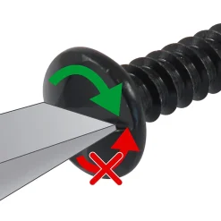 Vis indévissables pour grilles extensibles ⌀8X 60mm acier noir - lot de 10-Afbat - Tb Industrie Sas Hot