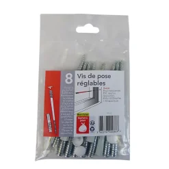 Vis réglables (lot de 8) multi-matériaux-Acbat