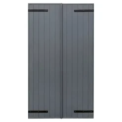 Volet battant aluminium anthracite - l.120 x H.175 cm - 2 vantaux-Fortia Hot