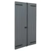 Fortia Volet battant aluminium anthracite - l.120 x H.135 cm - 2 vantaux