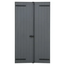 Fortia Volet battant aluminium anthracite - l.120 x H.135 cm - 2 vantaux