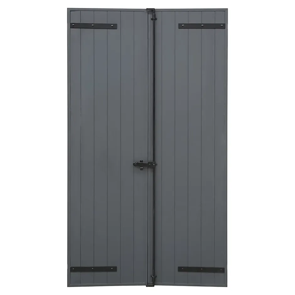 Fortia Volet battant aluminium anthracite - l.120 x H.135 cm - 2 vantaux