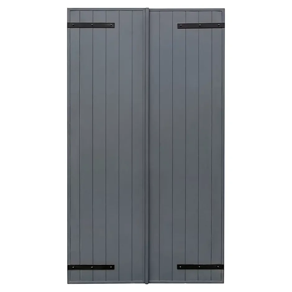 Fortia Volet battant aluminium anthracite - l.120 x H.135 cm - 2 vantaux