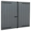 Volet battant aluminium anthracite - l.120 x H.125 cm - 2 vantaux-Fortia Online