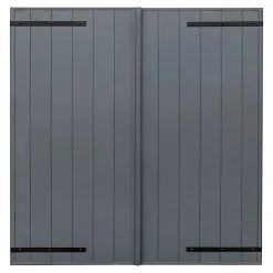 Volet battant aluminium anthracite - l.120 x H.125 cm - 2 vantaux-Fortia Online