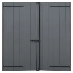 Volet battant aluminium anthracite - l.120 x H.125 cm - 2 vantaux-Fortia Online