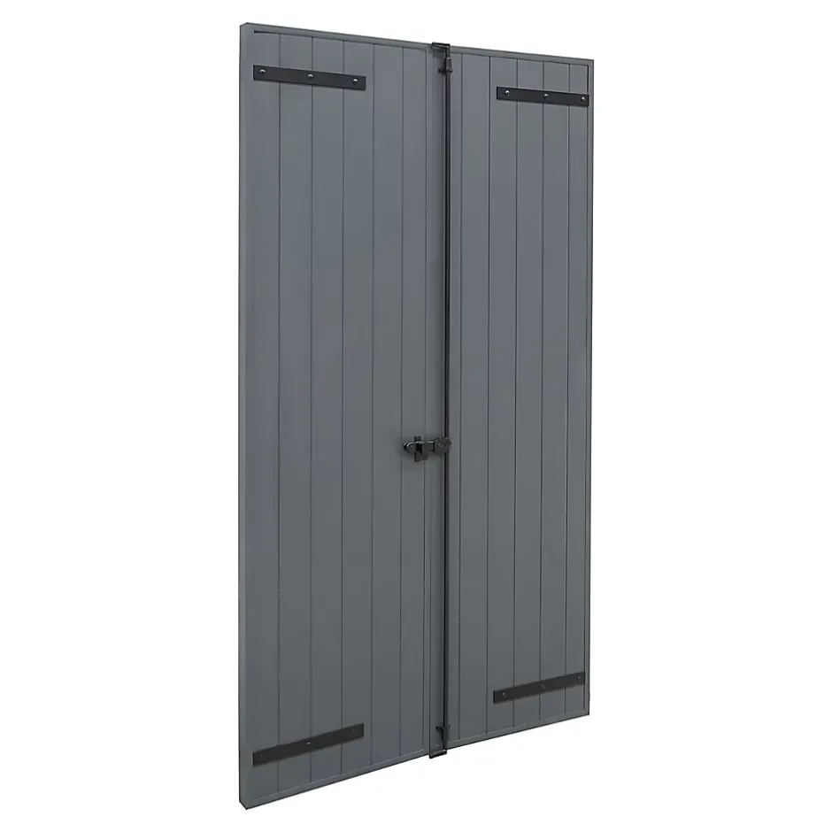 Fortia Volet battant aluminium anthracite - l.120 x H.215 cm - 2 vantaux