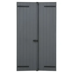Fortia Volet battant aluminium anthracite - l.120 x H.215 cm - 2 vantaux