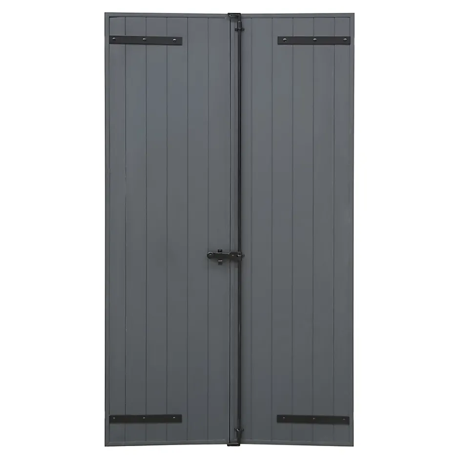 Fortia Volet battant aluminium anthracite - l.120 x H.215 cm - 2 vantaux