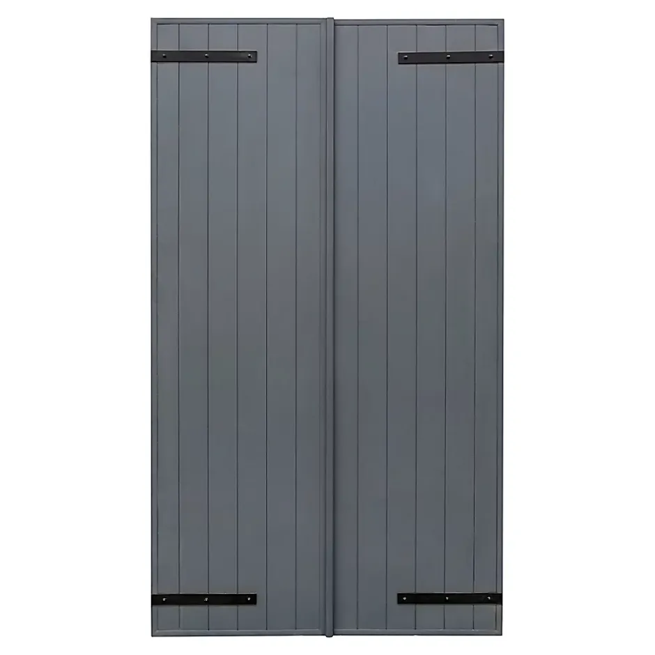 Fortia Volet battant aluminium anthracite - l.120 x H.215 cm - 2 vantaux
