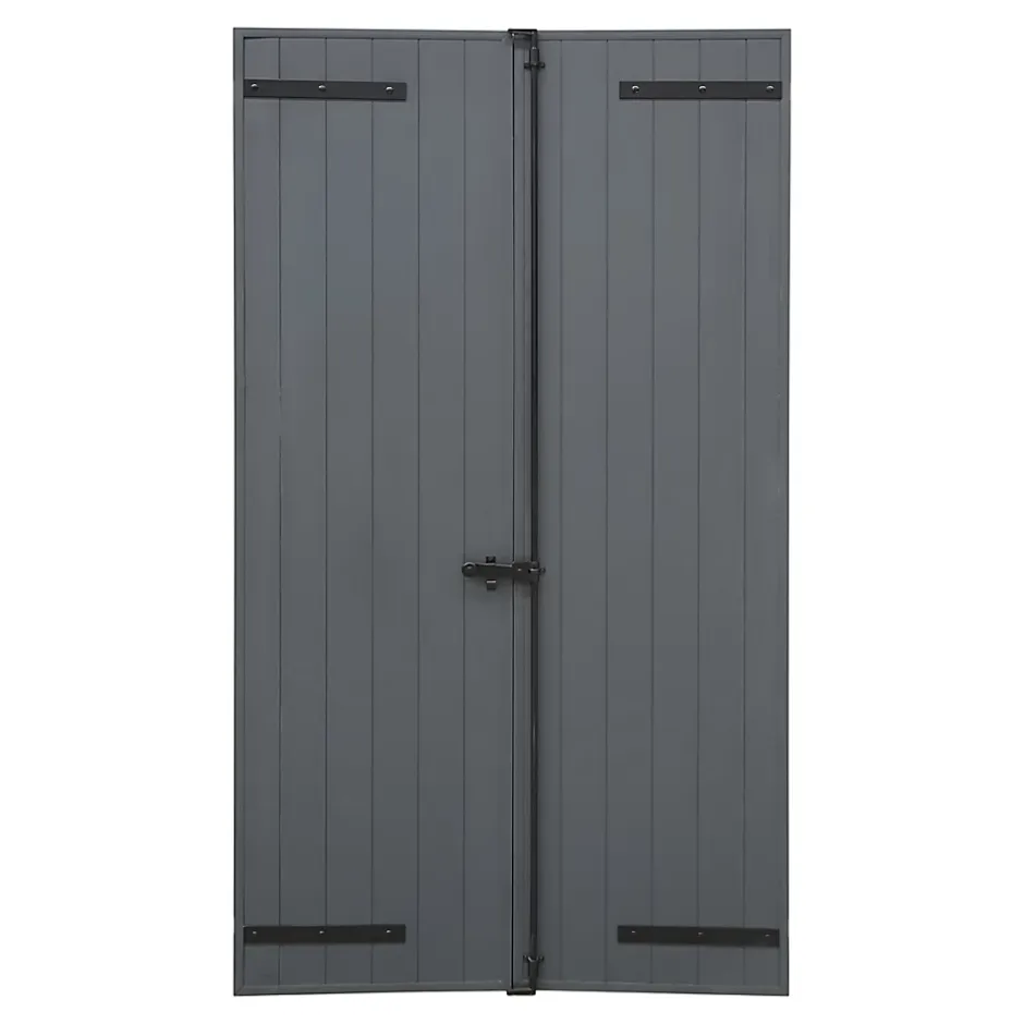 Fortia Volet battant aluminium anthracite - l.120 x H.225 cm - 2 vantaux