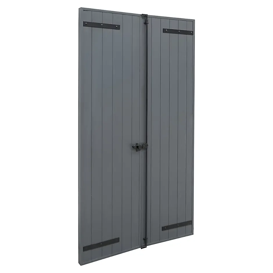 Fortia Volet battant aluminium anthracite - l.120 x H.145 cm - 2 vantaux