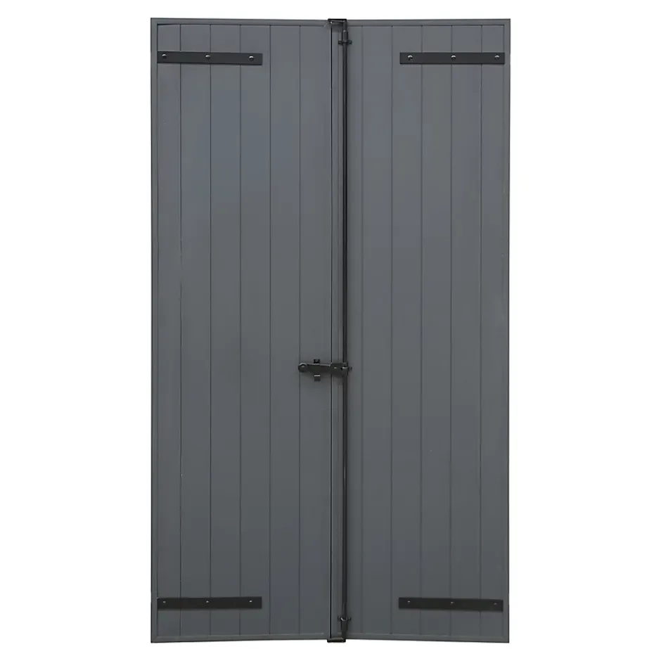 Fortia Volet battant aluminium anthracite - l.120 x H.145 cm - 2 vantaux