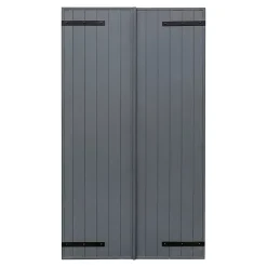 Fortia Volet battant aluminium anthracite - l.120 x H.145 cm - 2 vantaux