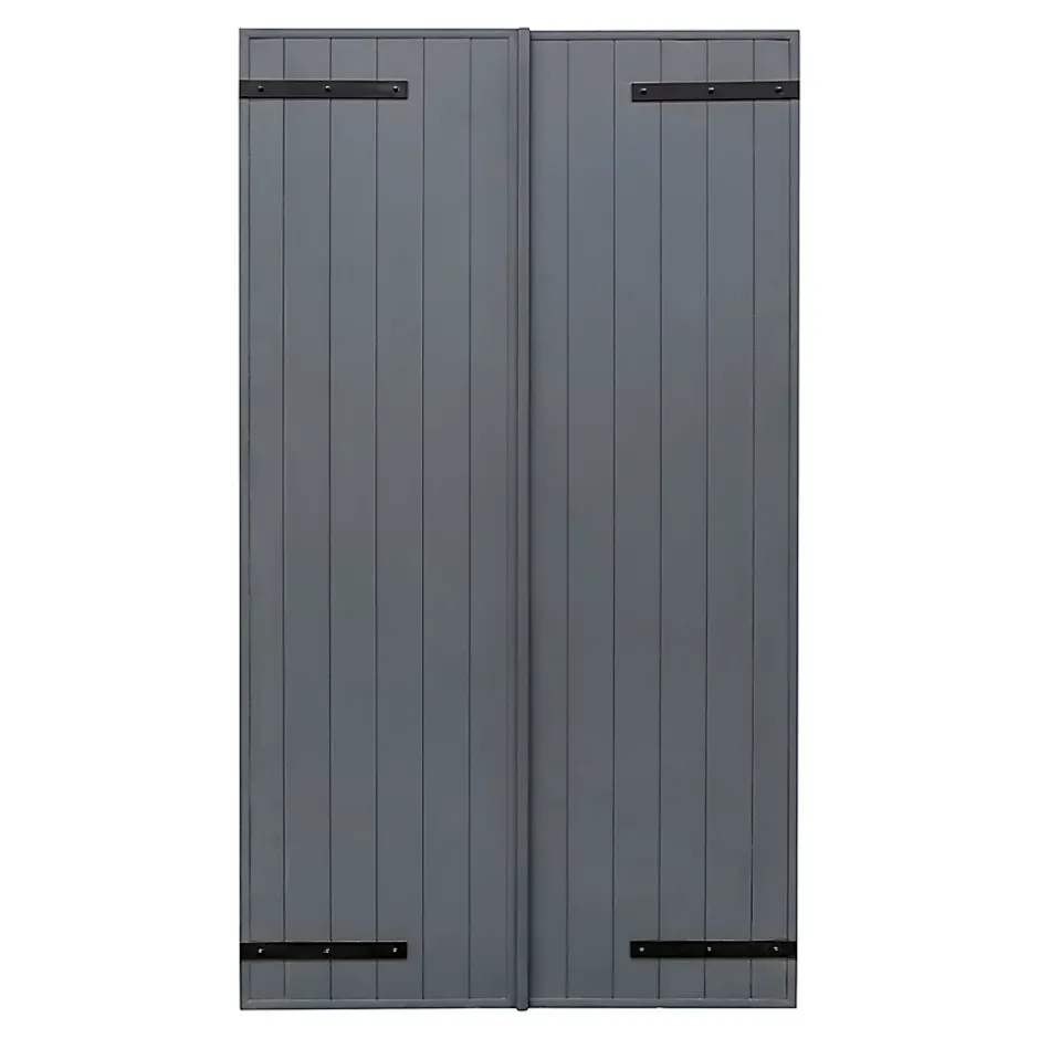 Fortia Volet battant aluminium anthracite - l.120 x H.145 cm - 2 vantaux