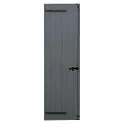 Fortia Volet battant aluminium anthracite - l.80 x H.215 cm - 1 vantail