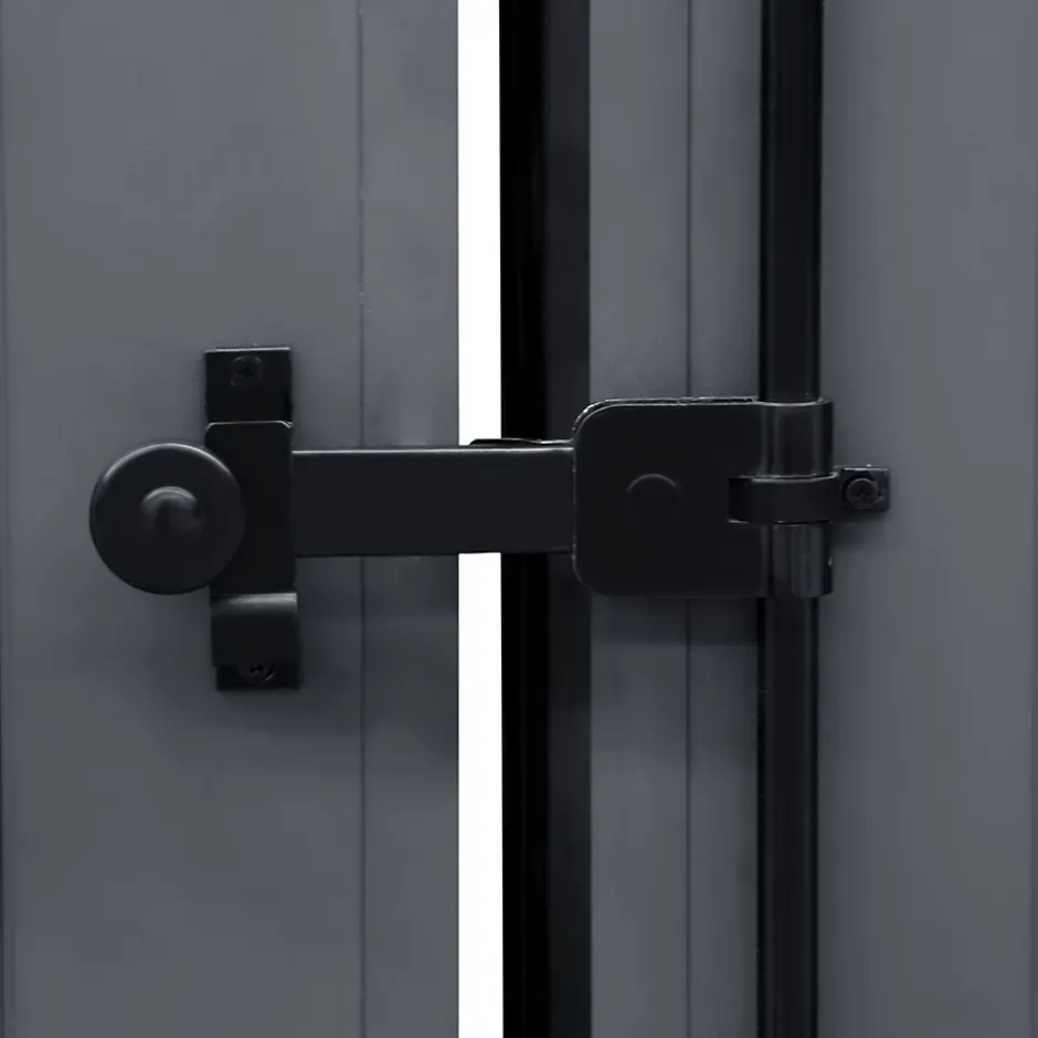 Volet battant aluminium anthracite - l.100 x H.115 cm - 2 vantaux-Fortia Outlet