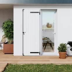 Volet battant aluminium blanc - l.120 x H.215 cm - 2 vantaux-Fortia Sale