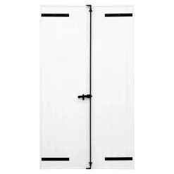 Volet battant aluminium blanc - l.100 x H.115 cm - 2 vantaux-Fortia