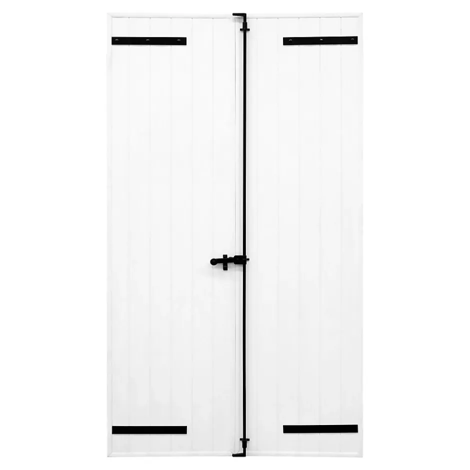 Volet battant aluminium blanc - l.100 x H.115 cm - 2 vantaux-Fortia