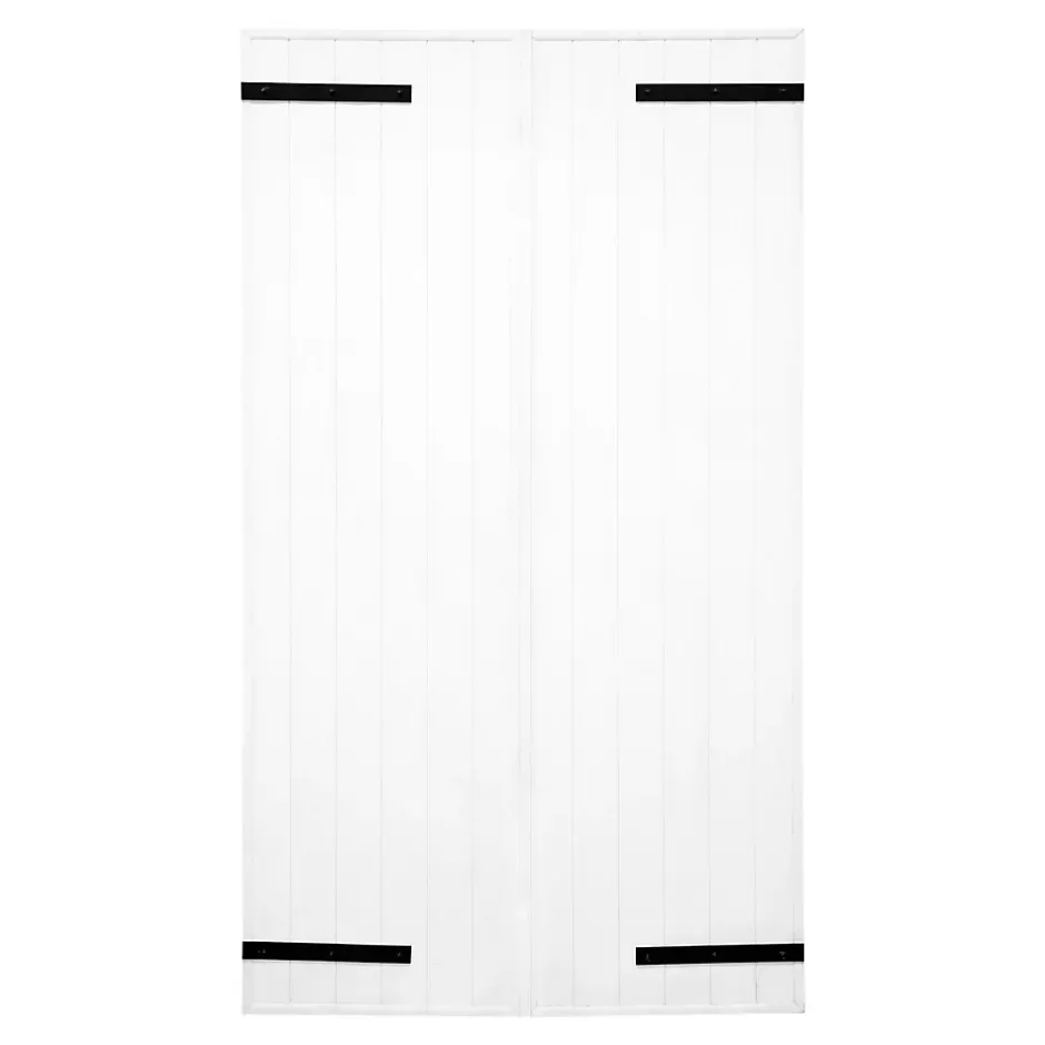 Volet battant aluminium blanc - l.100 x H.115 cm - 2 vantaux-Fortia