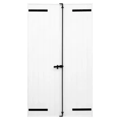 Fortia Volet battant aluminium blanc - l.100 x H.135 cm - 2 vantaux