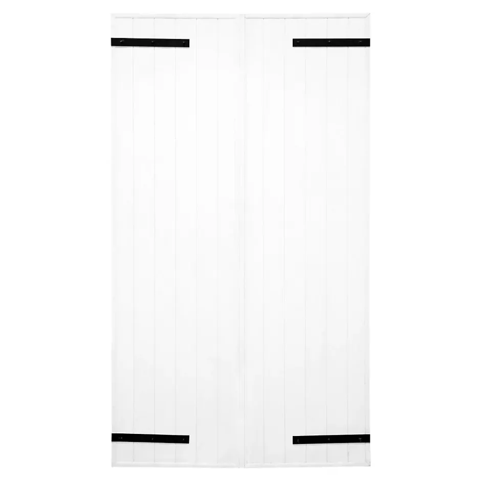 Fortia Volet battant aluminium blanc - l.100 x H.135 cm - 2 vantaux