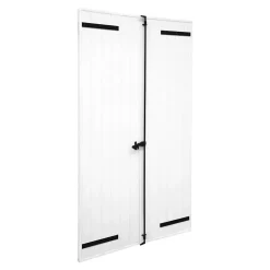 Volet battant aluminium blanc - l.120 x H.135 cm - 2 vantaux-Fortia Sale