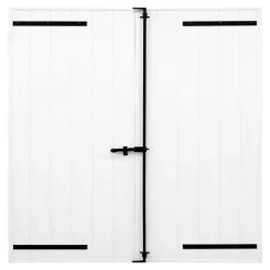 Volet battant aluminium blanc - l.120 x H.125 cm - 2 vantaux-Fortia Clearance