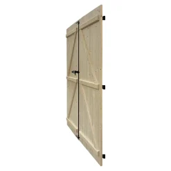 Volet battant bois naturel - l.120 x H.225 cm - 2 vantaux-Fortia New