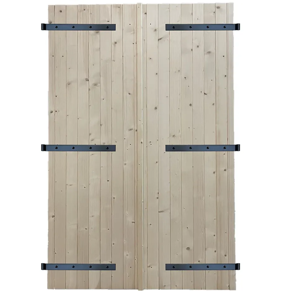 Volet battant bois naturel - l.120 x H.225 cm - 2 vantaux-Fortia New