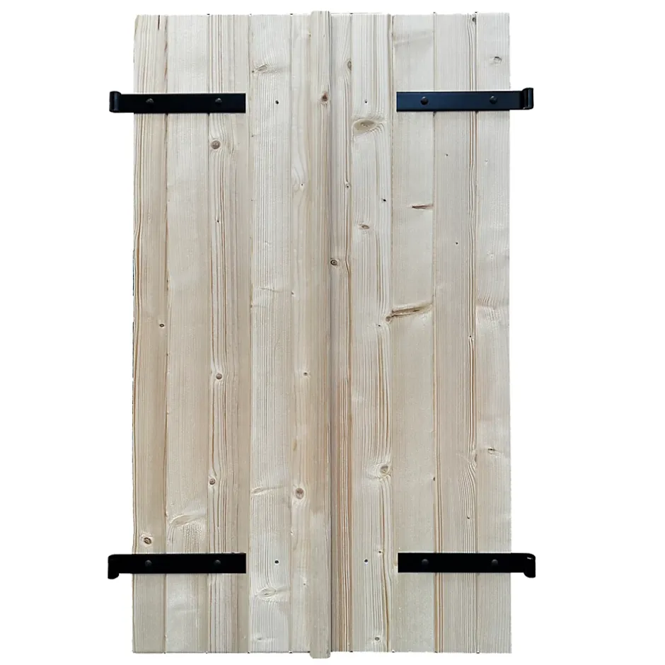 Volet battant bois naturel - l.100 x H.175 cm - 2 vantaux-Fortia
