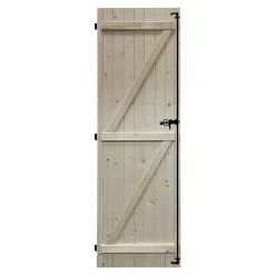 Fortia Volet battant bois naturel - l.80 x H.215 cm - 1 vantail