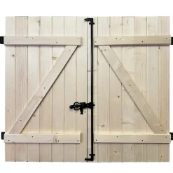 Fortia Volet battant bois naturel - l.120 x H.135 cm - 2 vantaux