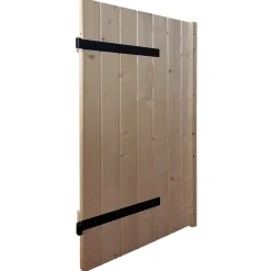 Fortia Volet battant bois naturel - l.80 x H.95 cm - 1 vantail