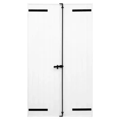 Volet battant uPVC blanc - l.120 x H.225 cm - 2 vantaux-Fortia Best