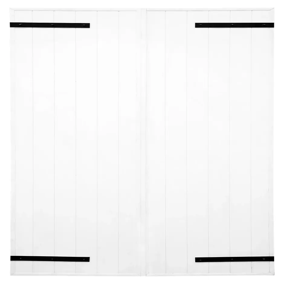 Fortia Volet battant uPVC blanc - l.120 x H.135 cm - 2 vantaux
