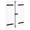 Fortia Volet battant uPVC blanc - l.140 x H.215 cm - 2 vantaux