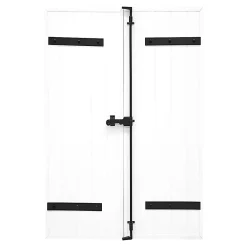 Fortia Volet battant uPVC blanc - l.140 x H.215 cm - 2 vantaux