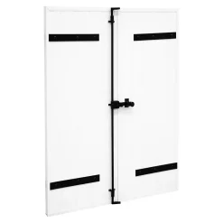 Fortia Volet battant uPVC blanc - l.120 x H.215 cm - 2 vantaux