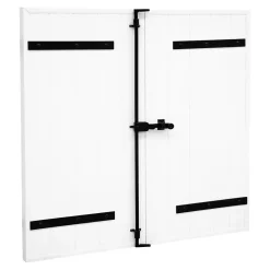Fortia Volet battant uPVC blanc - l.100 x H.135 cm - 2 vantaux