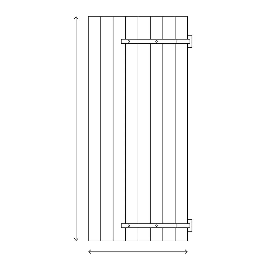 Fortia Volet coulissant aluminium anthracite - l.120 x H.135 cm - 2 vantaux