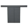 Volet coulissant aluminium anthracite - l.100 x H.125 cm - 2 vantaux-Fortia Hot