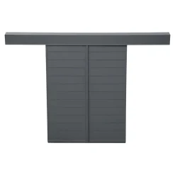 Volet coulissant aluminium anthracite - l.100 x H.125 cm - 2 vantaux-Fortia Hot