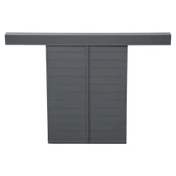 Fortia Volet coulissant aluminium anthracite - l.90 x H.155 cm - 2 vantaux