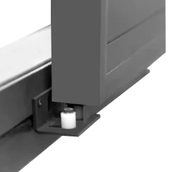 Fortia Volet coulissant aluminium anthracite - l.120 x H.125 cm - 2 vantaux