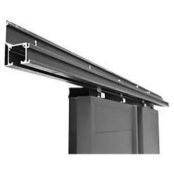 Fortia Volet coulissant aluminium anthracite - l.120 x H.125 cm - 2 vantaux