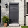 Volet roulant aluminium anthracite - ouverture manuelle - - l.100 x H.220 cm-Fortia Clearance